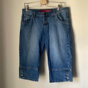 Guess capris y2k vintage size 30 jeans 2023 trend 2000s retro blue